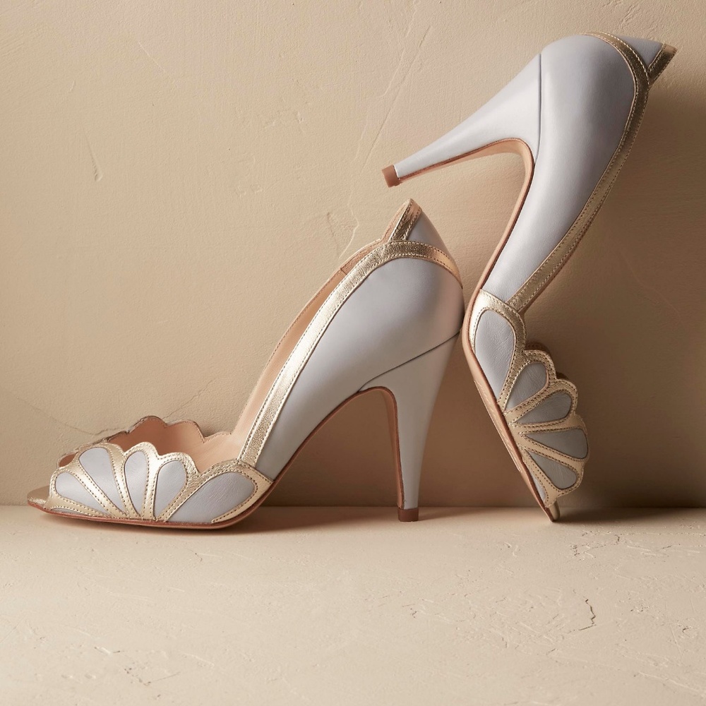 Isabella scalloped heel by Rachel Simpson